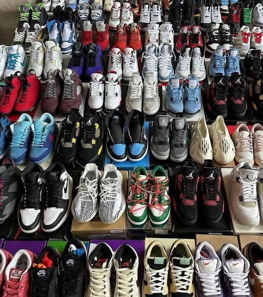 Overstocked shoes Air Jordan, Nikes, Adidas, Louis Vuitton still available.